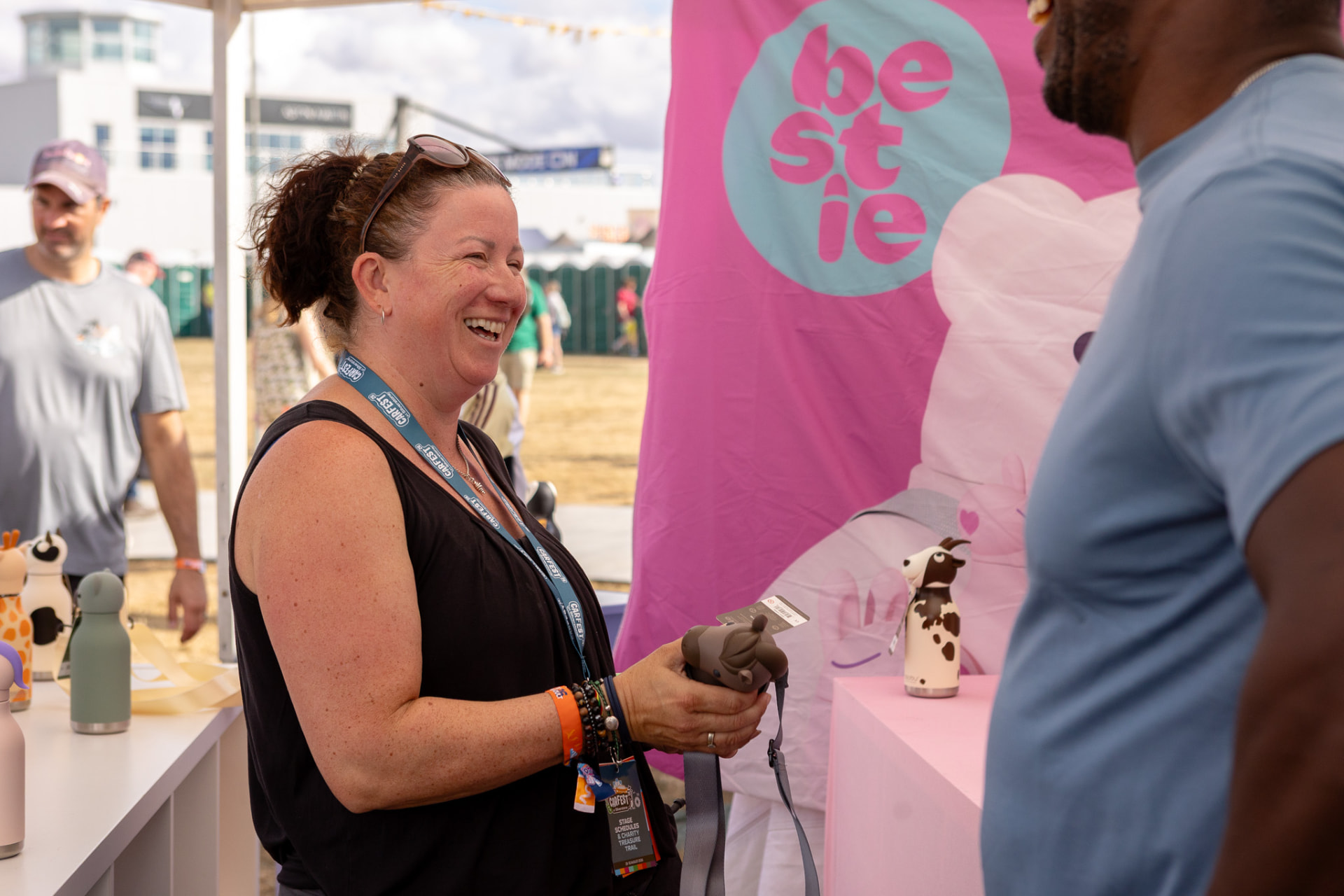 Hello Consumer sales team working a live event stand at CarFest Silverstone 2026